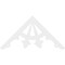 Ekena Millwork Pitch Riley Architectural Grade PVC Gable Pediment, 60"W x 30"H x 1"P (12/12) GPP060X030X100RIL - alternate 2